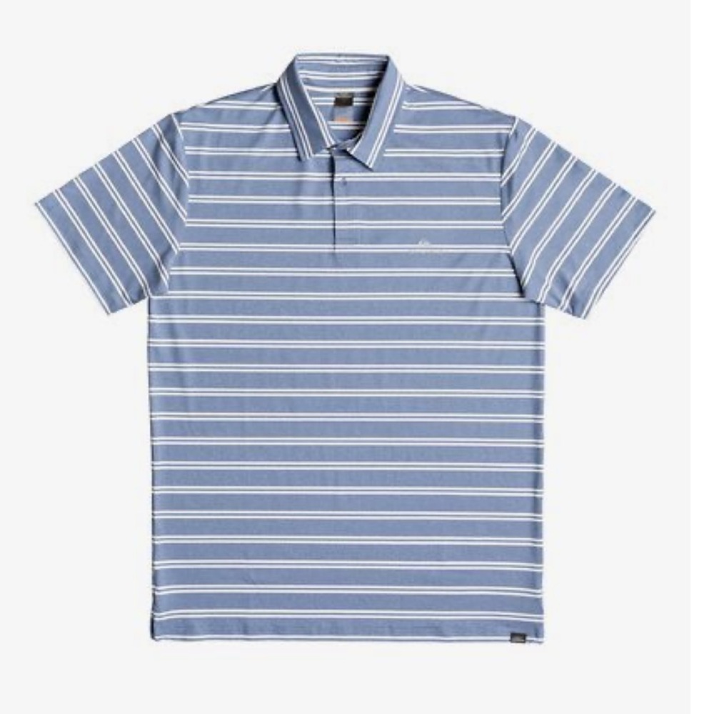 Waterman Striped Reel Backlash Short Sleeve UPF 30 Polo Shirt for Men